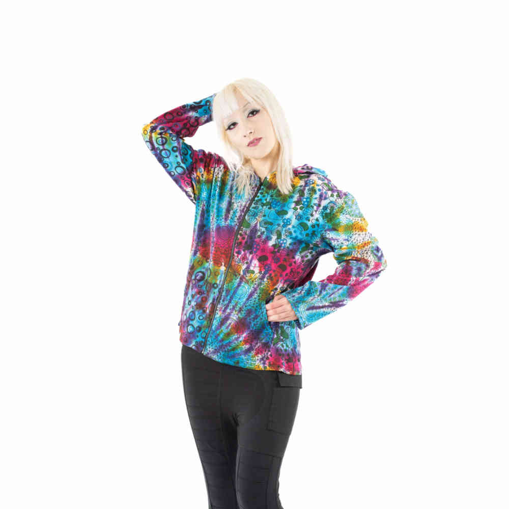 Innocent Lifestyle - Sinker Tie Dye Veste zip à capuche - Multicolore